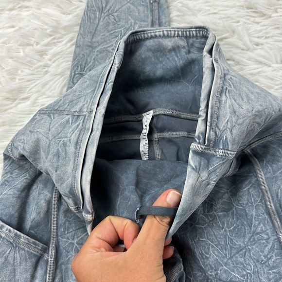 Lululemon Fast and Free High Rise Tight 25" *Ice Dye Ice Wash Asphalt Grey - Picture 3 of 7